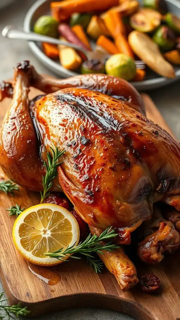 garlic lemon flavored duck