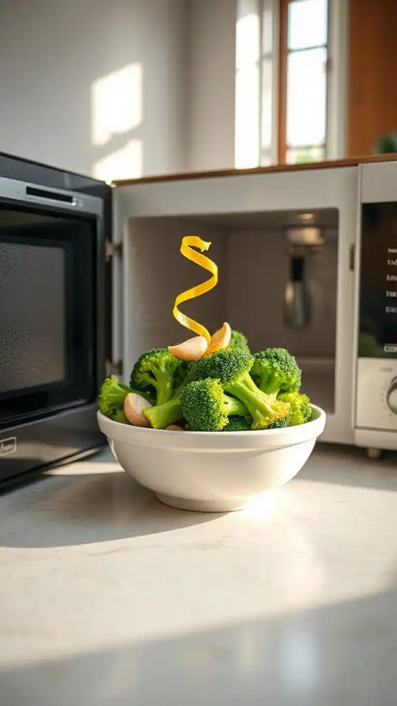 garlic lemon steamed broccoli
