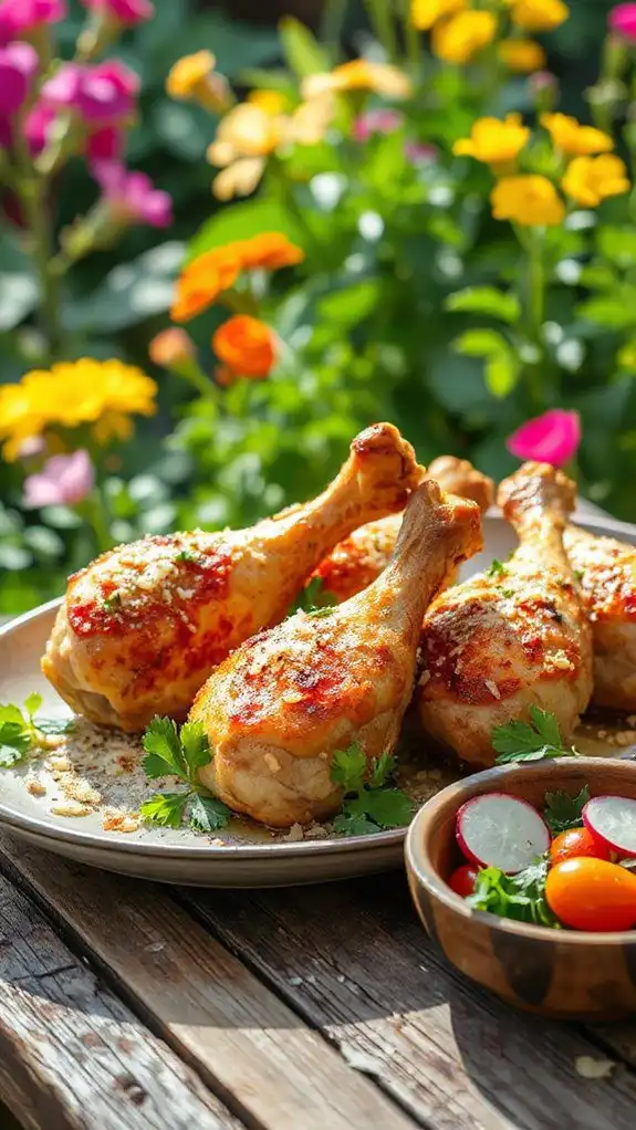 garlic parmesan chicken drumsticks