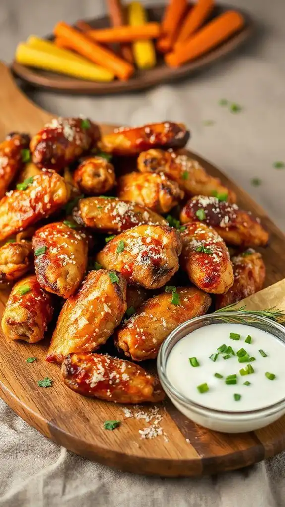garlic parmesan chicken wings