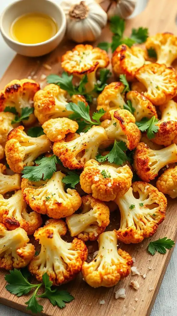 garlic parmesan flavored cauliflower garlic parmesan flavored cauliflower
