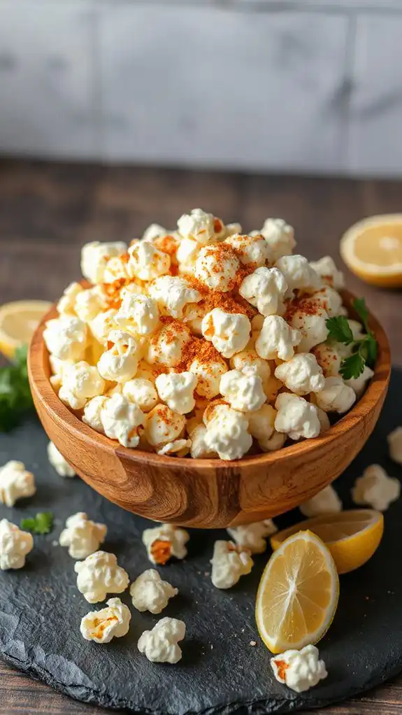 garlic parmesan microwave popcorn