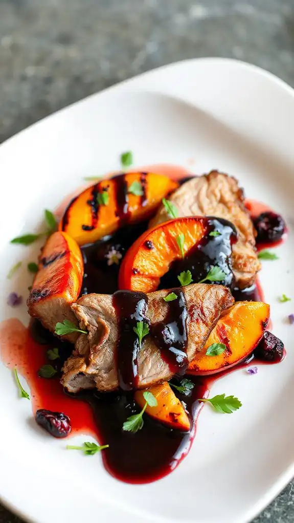 garnishing and arranging food