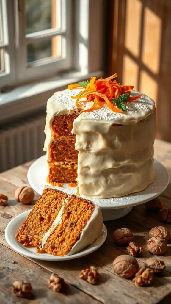 ginger infused carrot dessert delight