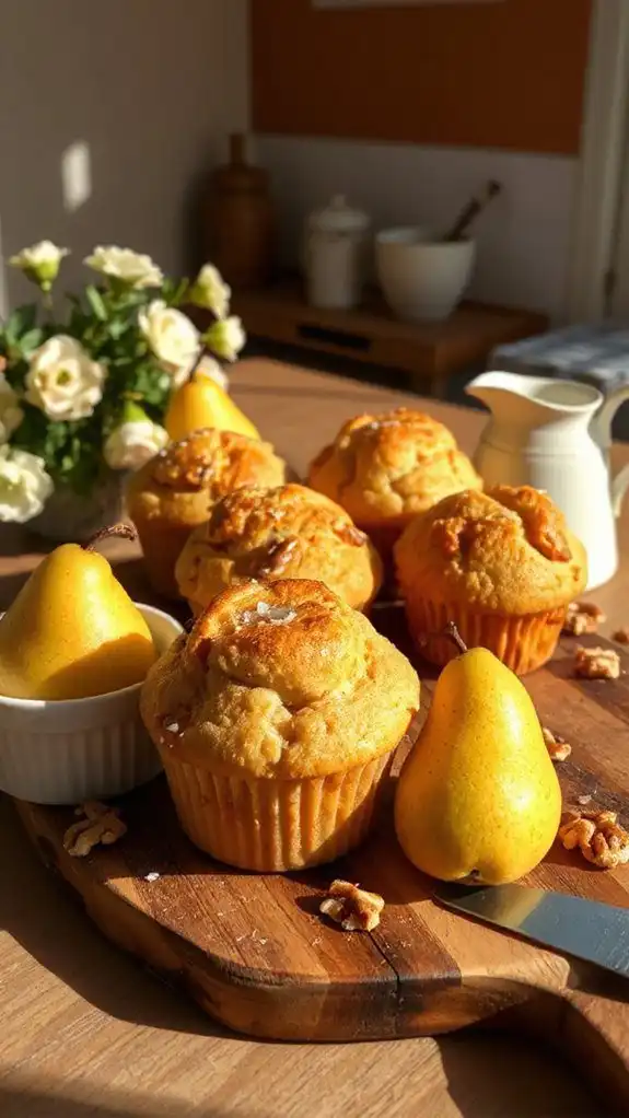 ginger pear muffins recipe