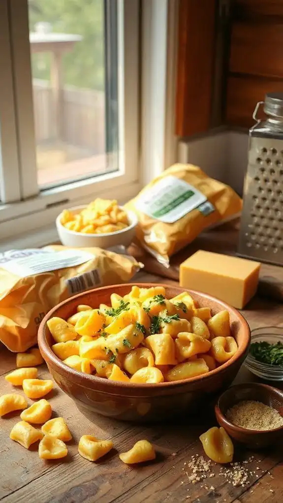 gluten free pasta and cheese