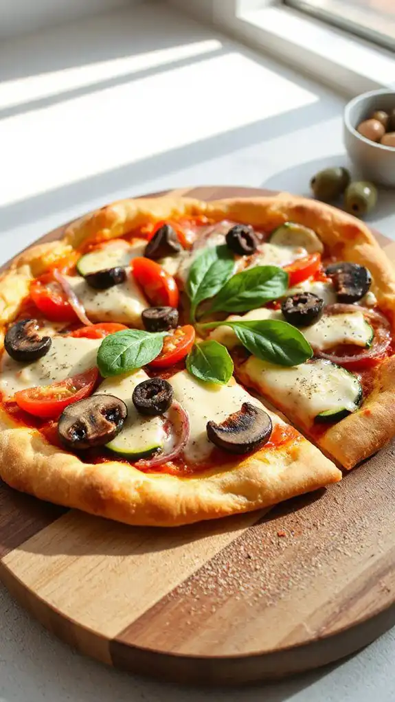 gluten free vegetable pizza gluten free vegetable pizza