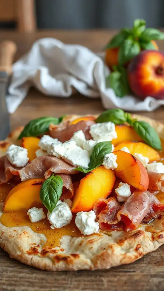 goat cheese with honey glaze