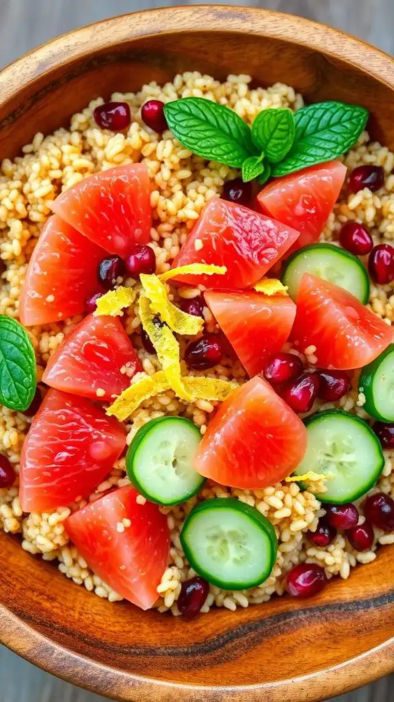 grapefruit and quinoa salad