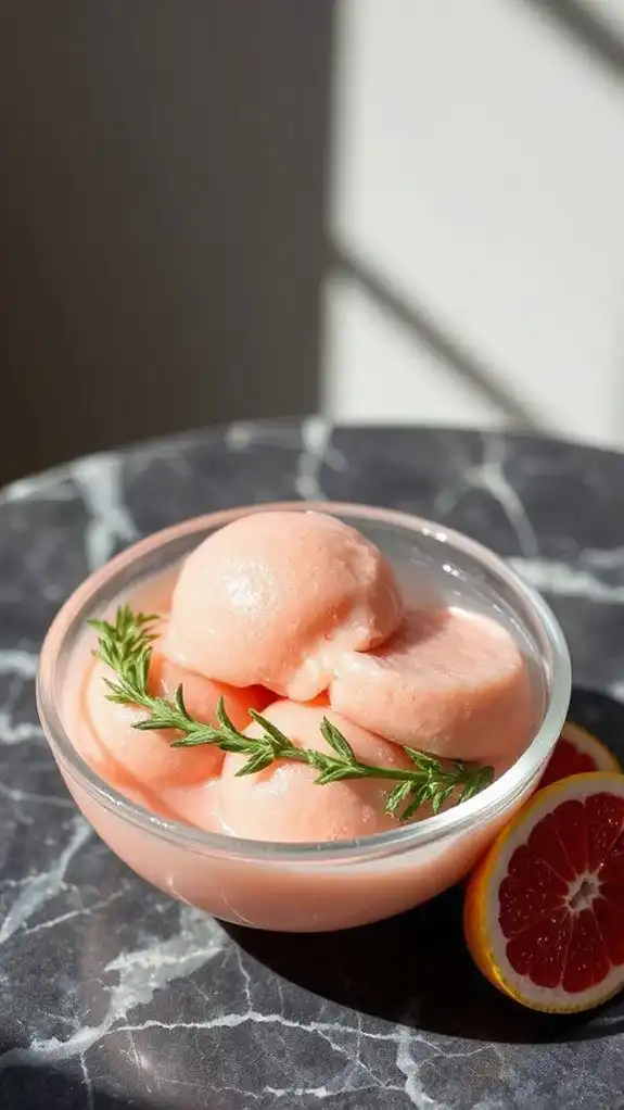 grapefruit rosemary flavored dessert