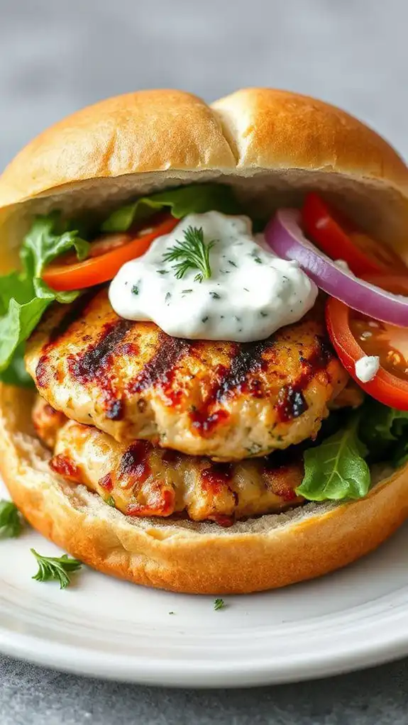 greek chicken burger recipe