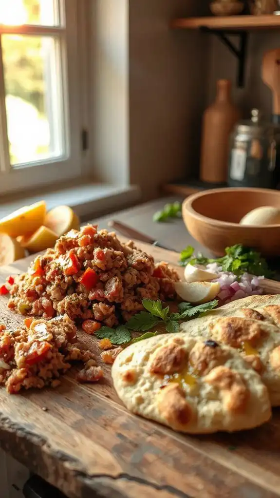 greek style pork filled pockets
