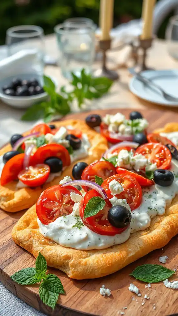 greek tzatziki flatbread recipe