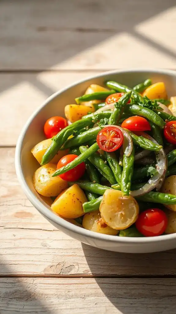 green bean potato salad