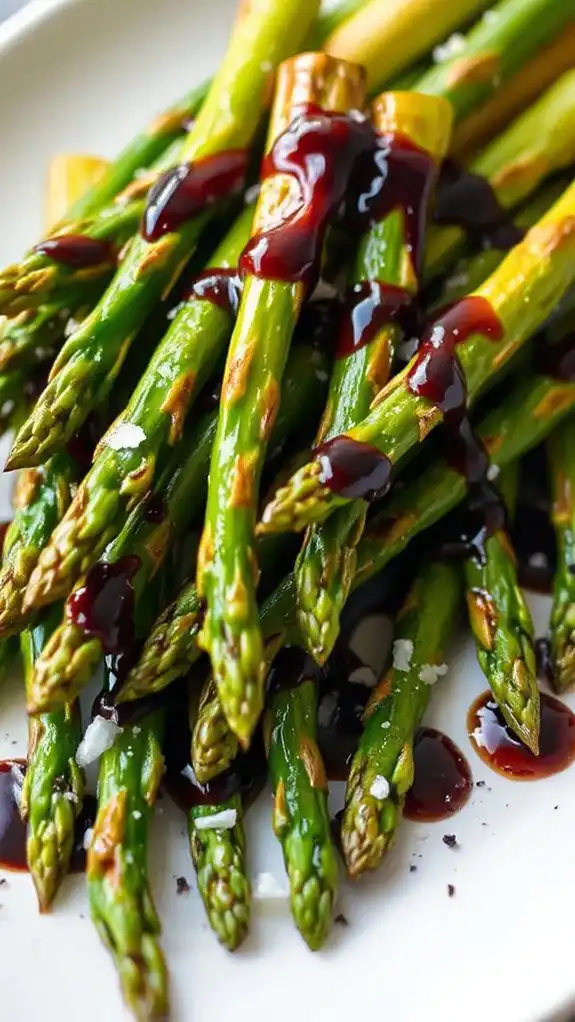 grilled asparagus with glaze grilled asparagus with glaze