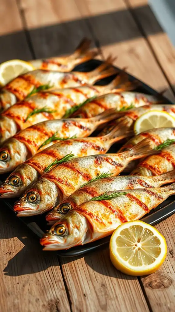 grilled branzino with herbs