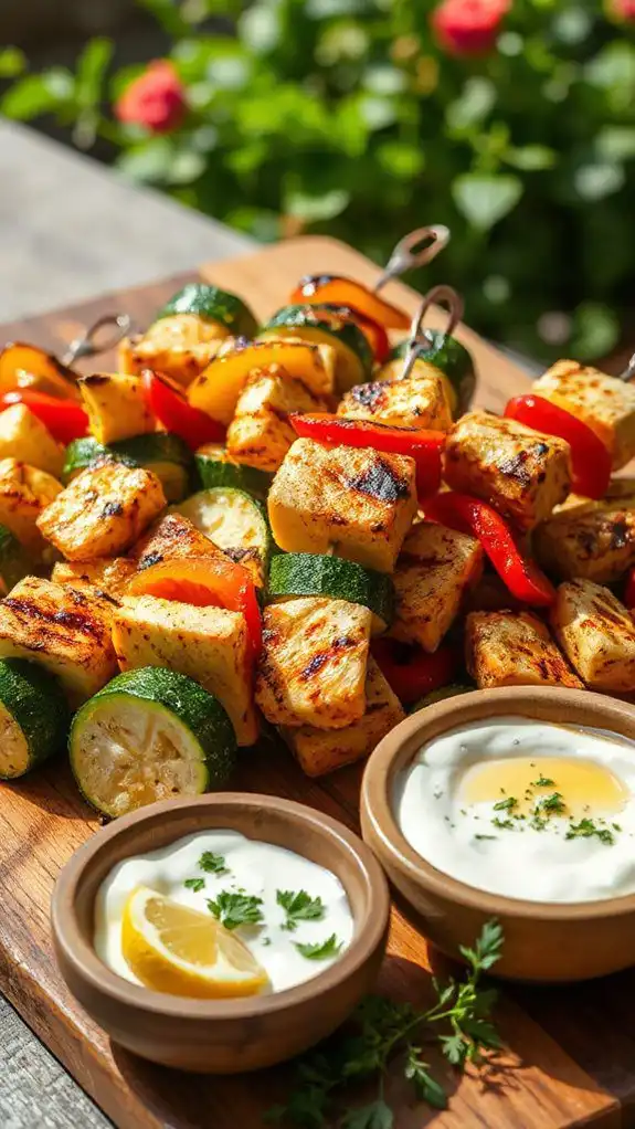 grilled cheese and vegetables