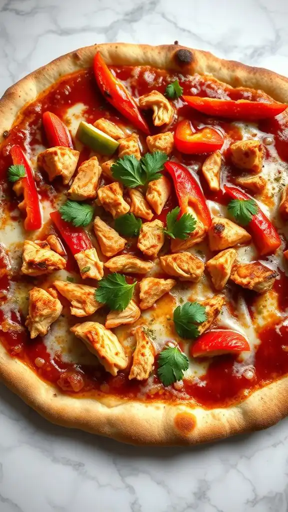 grilled chicken barbecue pizza