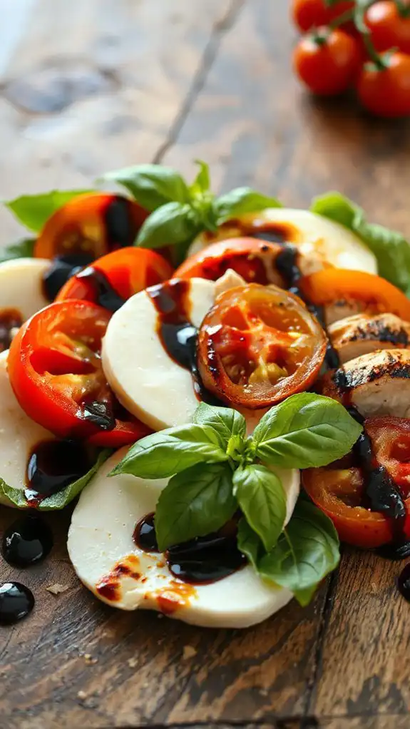 grilled chicken caprese salad