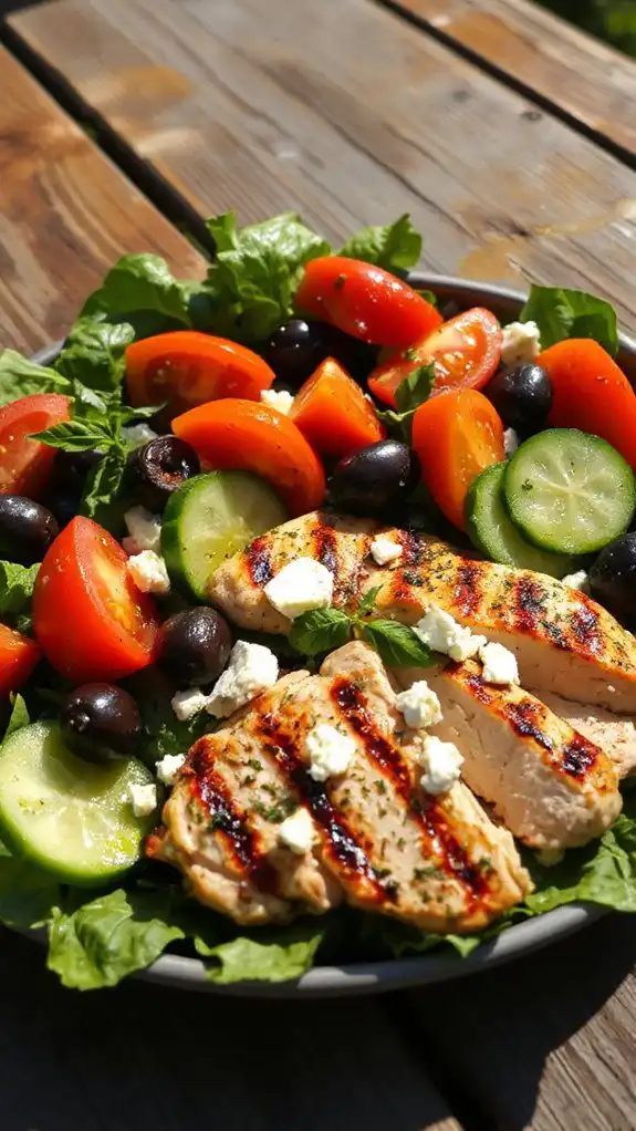 grilled chicken greek salad