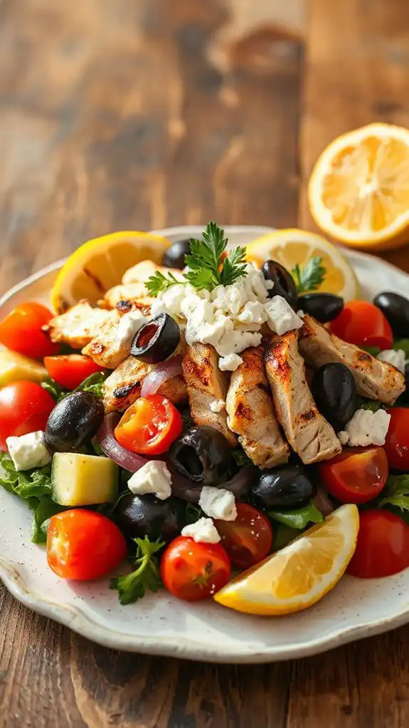 grilled chicken greek salad