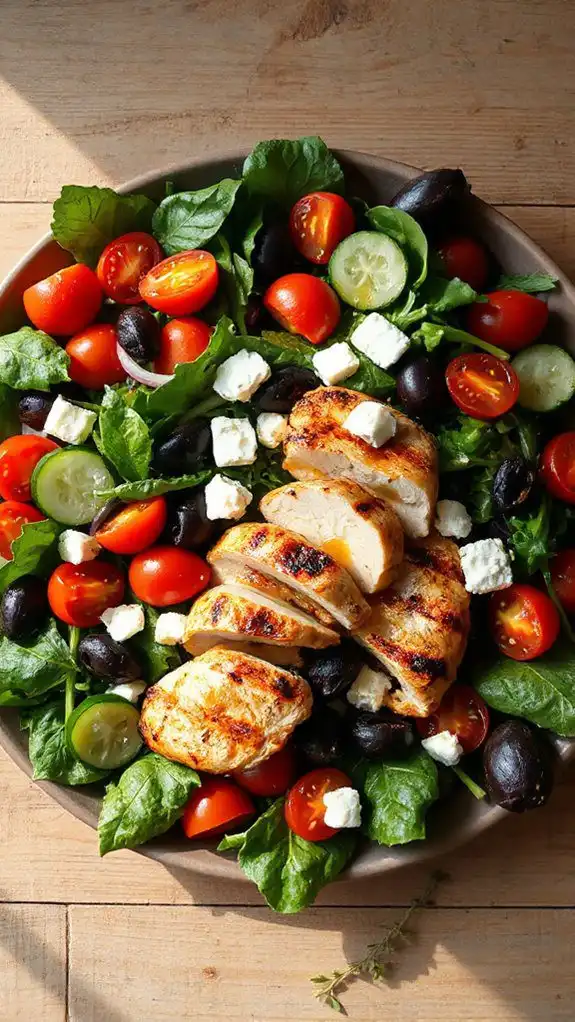 grilled chicken greek salad
