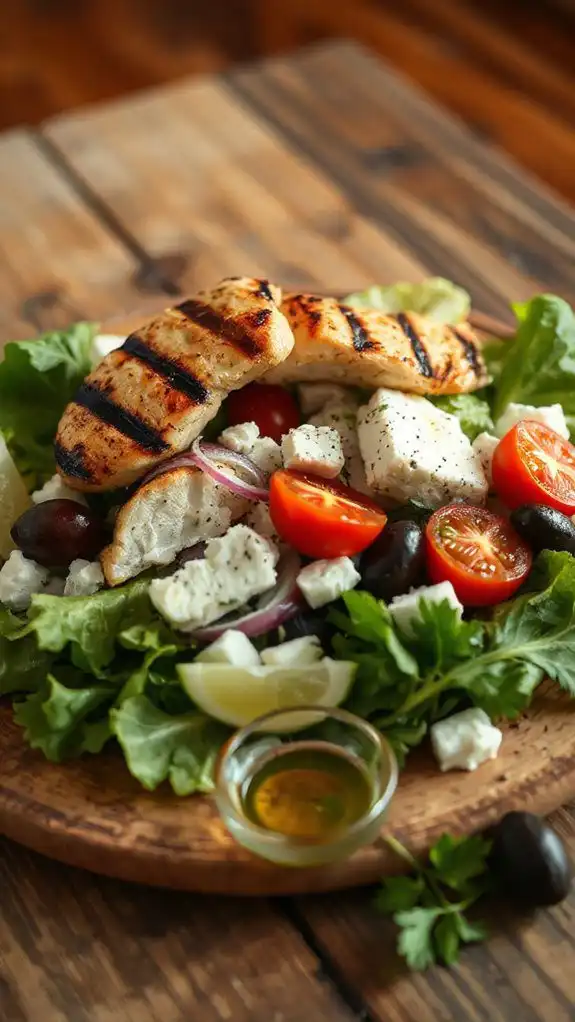 grilled chicken greek salad