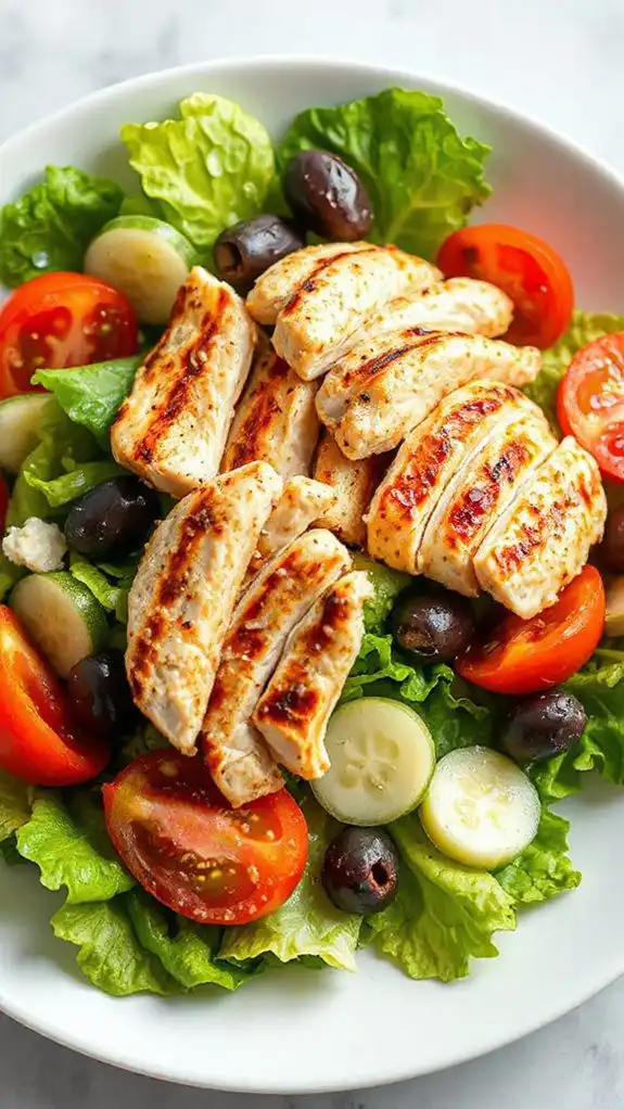 grilled chicken greek salad