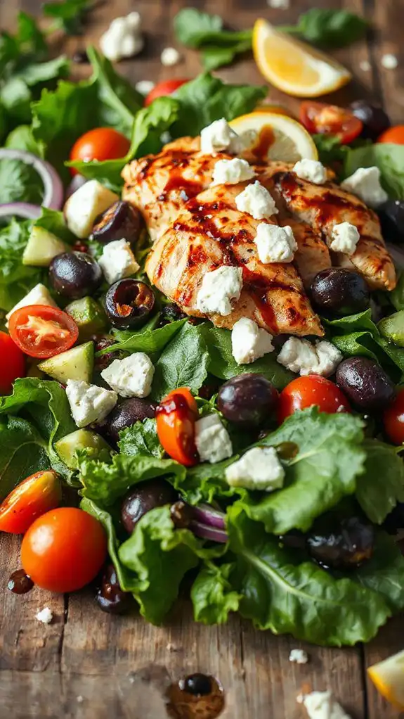 grilled chicken mediterranean salad