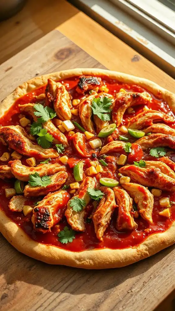 grilled chicken pizza delight