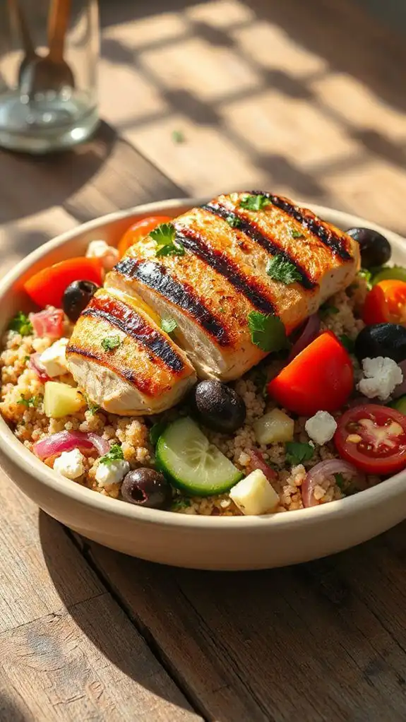 grilled chicken quinoa salad