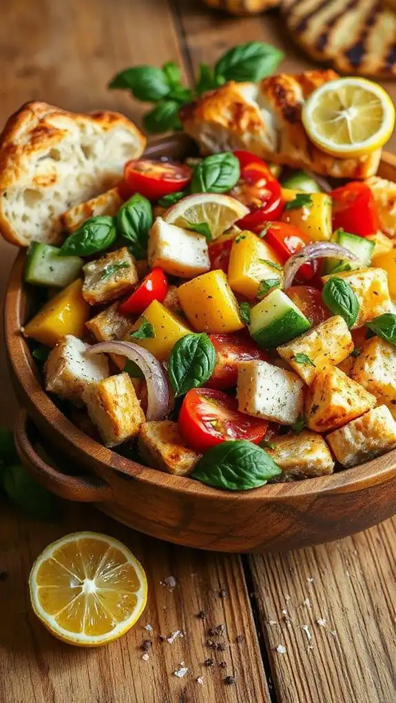 grilled chicken salad dish