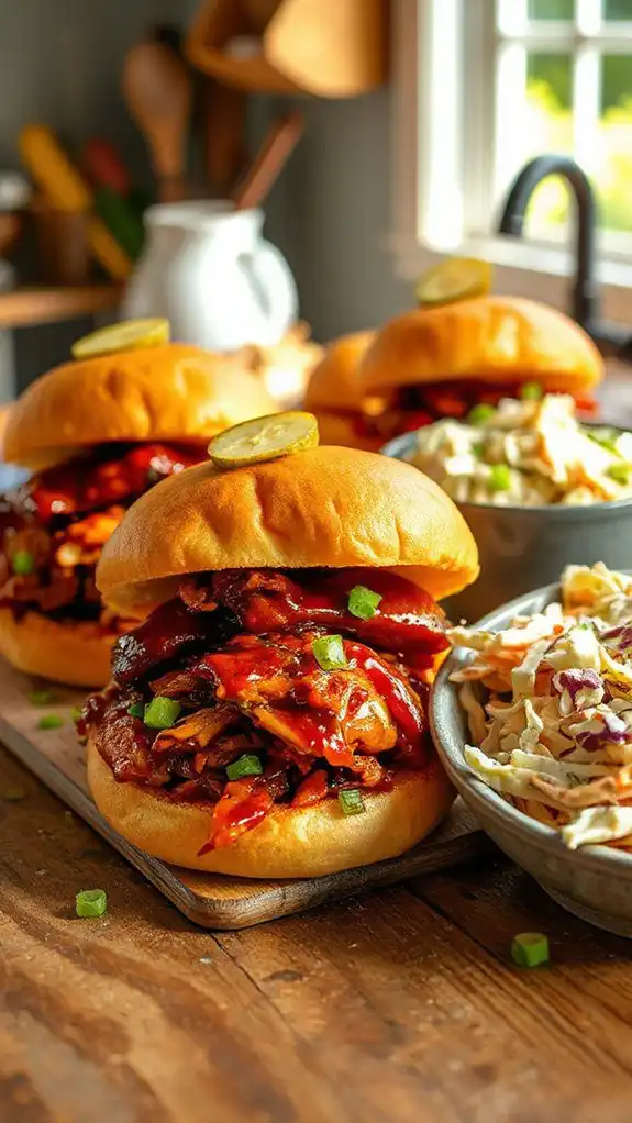 grilled chicken sandwiches with slaw