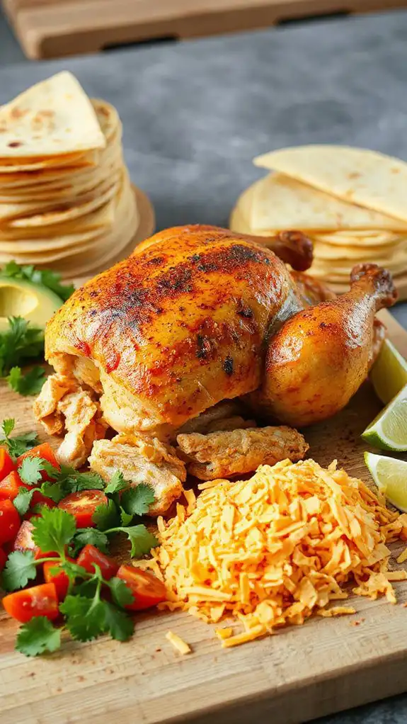 grilled chicken tortilla pockets