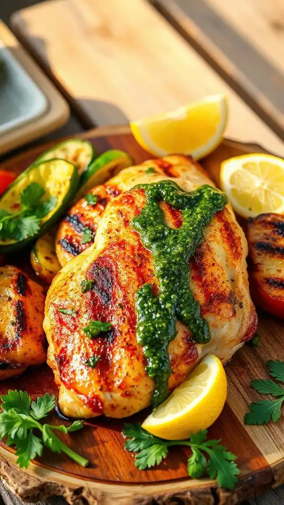 grilled chicken with chimichurri