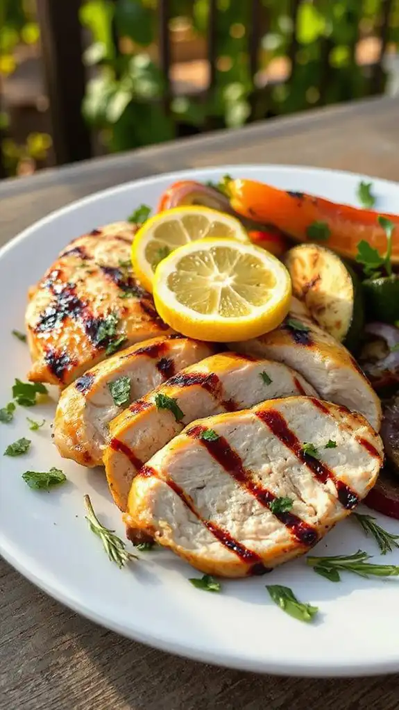 grilled chicken with herbs