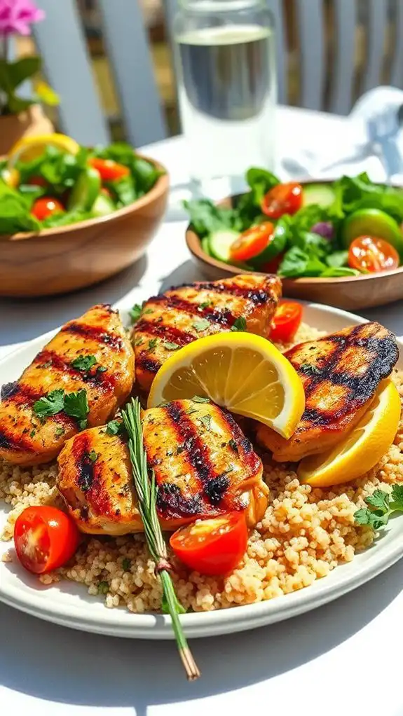 grilled chicken with lemon garlic