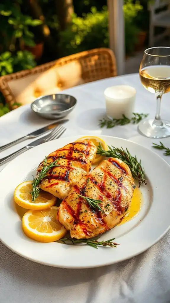 grilled chicken with lemon herbs