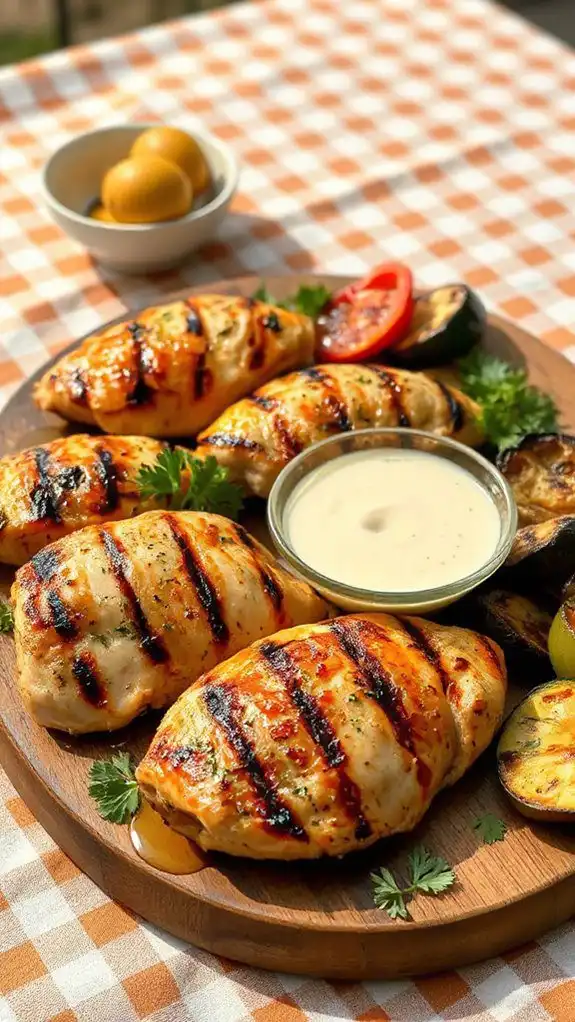 grilled chicken with marinade