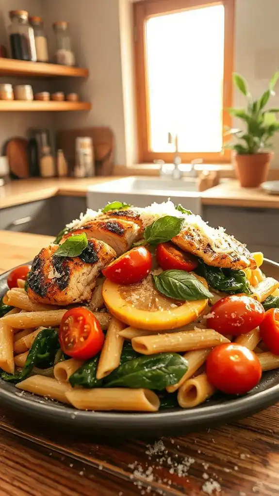 grilled chicken with pasta grilled chicken with pasta