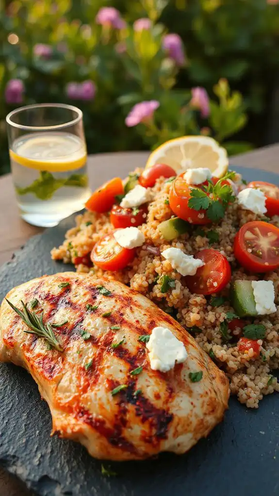 grilled chicken with quinoa