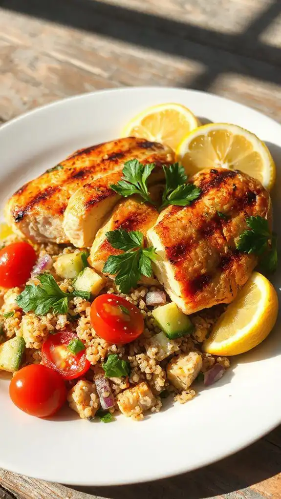 grilled chicken with quinoa