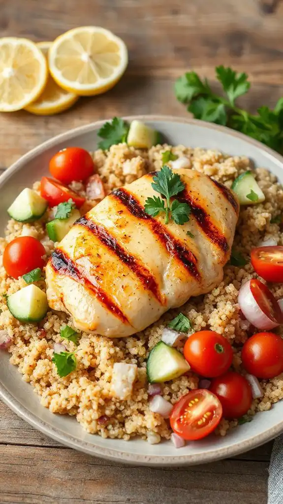 grilled chicken with quinoa