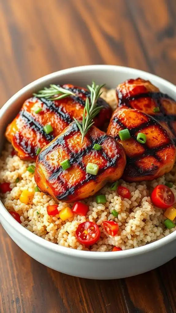 grilled chicken with quinoa