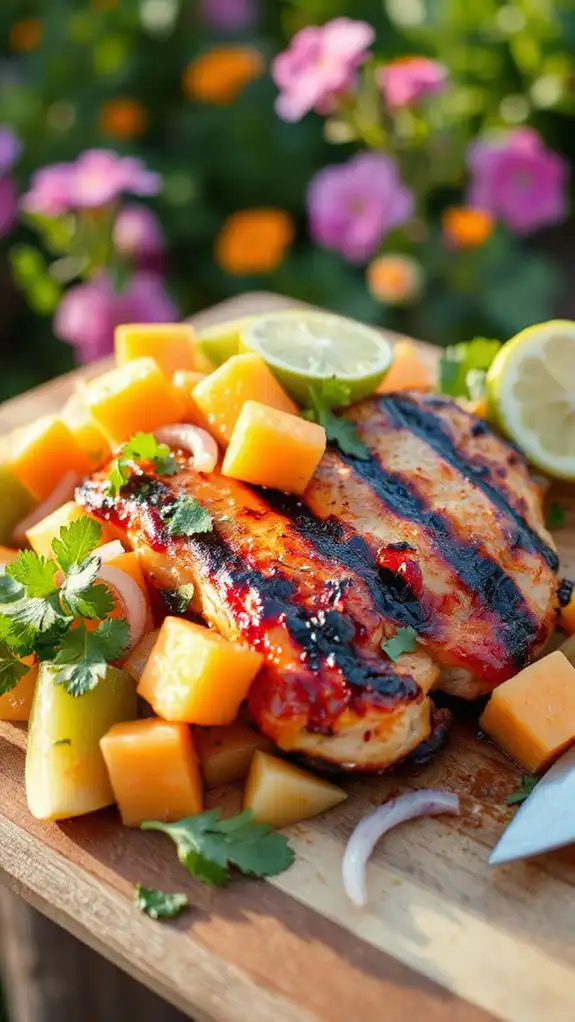 grilled chicken with relish