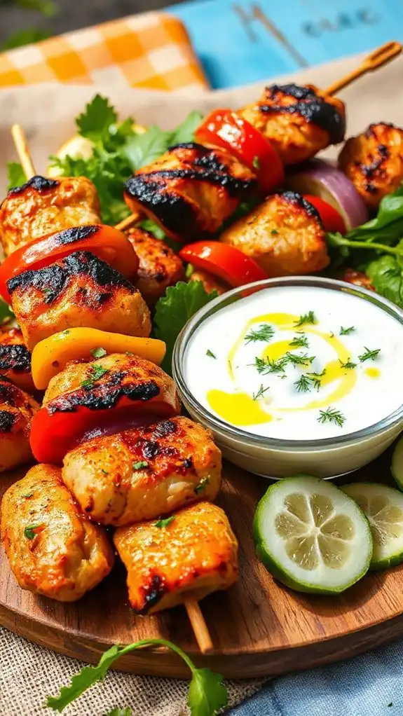 grilled chicken with sauce