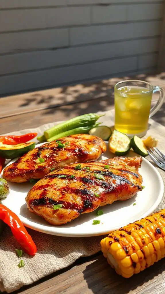 grilled chicken with sesame