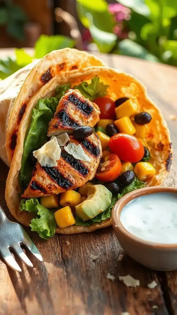 grilled chicken wrap recipe