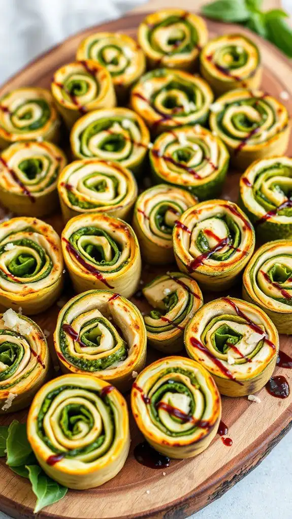 grilled chicken zucchini rollups