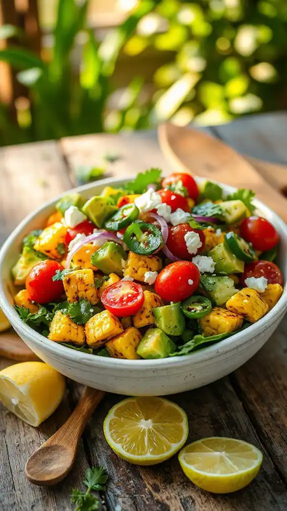 grilled corn avocado salad